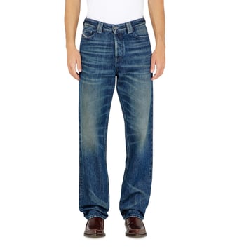 Regular Jeans High Waist 1991 D-Voeed - Diesel - Bleu foncé