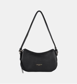Petit sac besace Dune en cuir - Lancaster - Noir