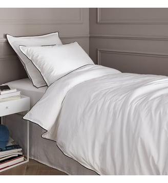 Housse de couette enfant voile de coton bio - AM.PM - Blanc optique