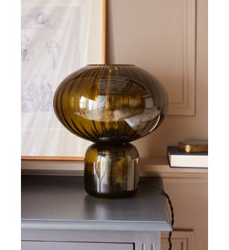 Lampe Martin en verre ciselé Cyrillus
