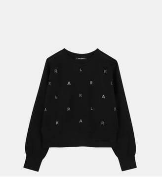 Sweat-shirt à manches longues - Karl Lagerfeld Kids - Black