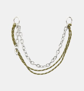 Charme en chaîne et corde - Diesel - Gris argenté et vert