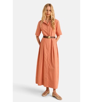 Robe Droite À Rayures Patricia - Maison 123 - Ocre