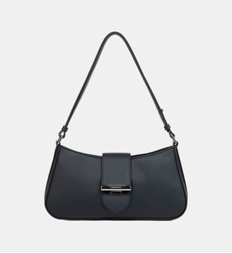 Sac à main Paris Yly M en cuir - Lancaster - Bleu foncé