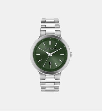 Montre multifonction LOUD - Trussardi - Vert et finition sunray