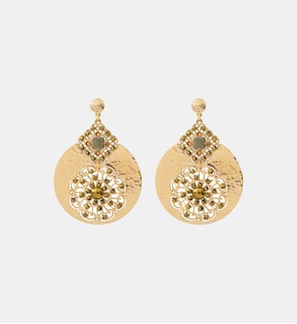 Boucles d'oreilles clips   - Angélique - Satellite - Doré