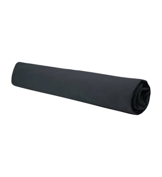 Drap housse en percale de coton lavé, DOUCEUR LAVÉE - Blanc Cerise - Anthracite