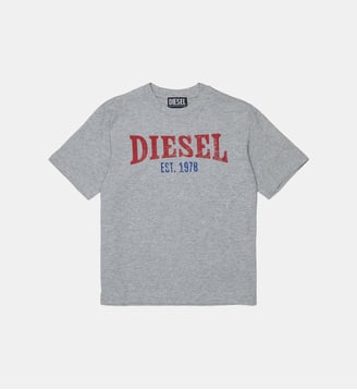 T-shirt avec logo - Diesel Kids - Gris