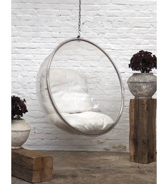 Grand fauteuil Bubble Chair Jakob N°812- Produit chiné - Debongout - Transparent