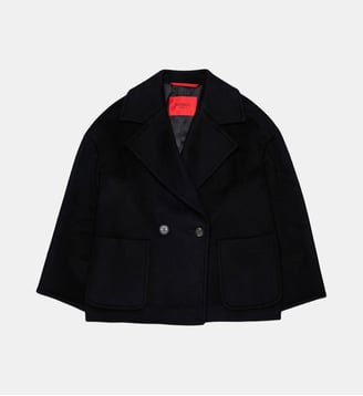 Manteau caban en laine rasée à double boutonnage - MAX&Co. - Noir