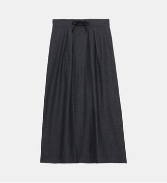 Jupe plissée Maud en coton - Ines de la Fressange Paris - Bleu