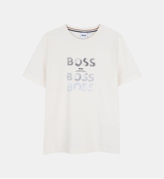 Tee-shirt manches courtes - BOSS Kidswear - Ivory