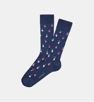Chaussettes en coton - Radis - Arthur - Marine