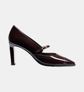 Alto - Escarpins En Cuir Vernis Bordeaux - Parallèle - Bordeaux