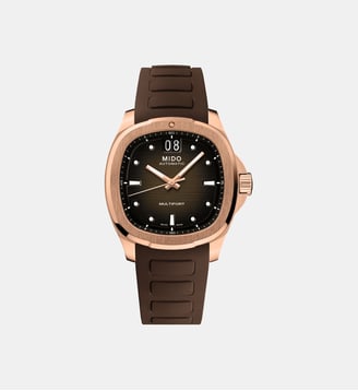 Montre automatique Multifort Chocolat M0495263729100 - Mido - Doré rose