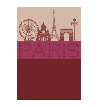 Torchon Paris lumière - Le Jacquard Francais - Glamour