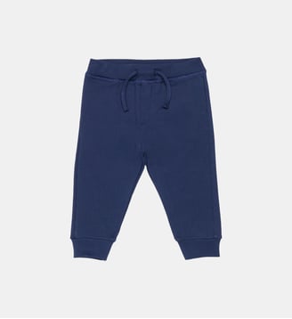 Pantalon en molleton avec logo - Dsquared2 - Bleu foncé