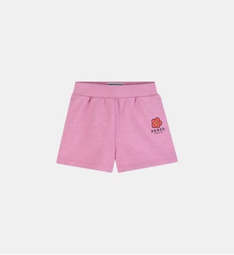 Short en molleton - Kenzo Kids - Depp pink