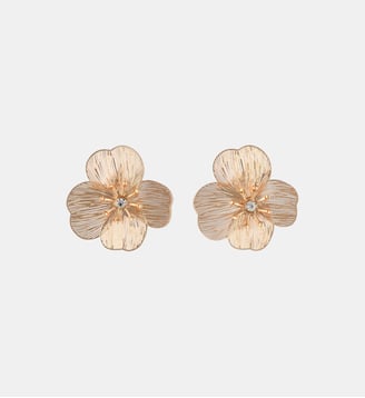 Boucles d'oreilles clips - fleurs en filigrane dorées - Balaboosté - Doré