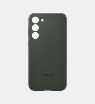 Coque S23+ Silicone Khaki - Samsung - Vert