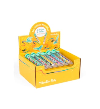 Un Crayon multimines Les petites merveilles (couleur aléatoire) - Moulin Roty - Jaune