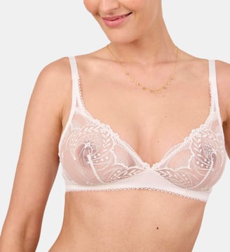 Soutien-gorge triangle sans armatures Poésie lys Maison Lejaby