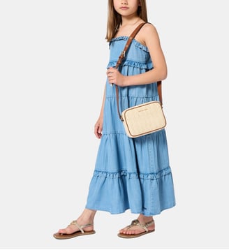 Robe longue à bretelles - Michael Kors Kids - Denim light blue
