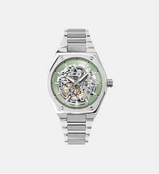 Montre automatique Copilote Vert menthe 452D171 - Pierre Lannier - Argenté