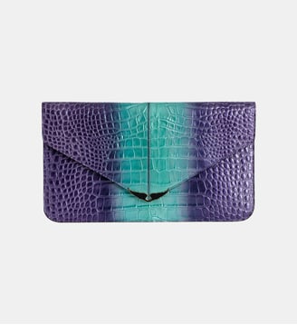 Pochette Borderline Embossée Métallisée - Zadig&Voltaire - Violet glow