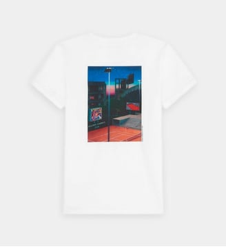 T-shirt affiche officielle  2021 enfant - Roland-Garros - Blanc