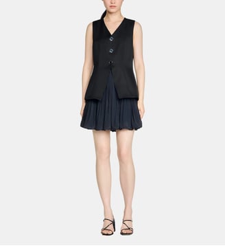 Robe courte boule - Sandro - Noir
