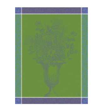 Torchon Floraison Uni - Le Jacquard Francais - Lilas