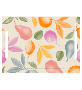 Plateau Arrière-pays Bois / 100% bouleau - Le Jacquard Francais - Beige multifruits