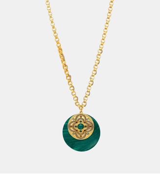 Collier chaîne   - Positano - Satellite - Vert