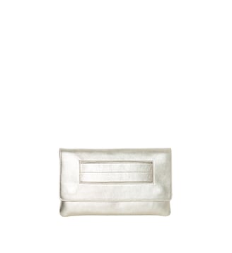 Pochette cuir métallisé - Ikks - Champagne