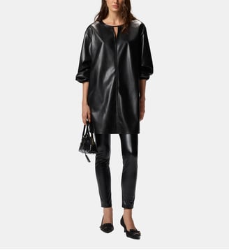 Robe courte effet cuir - Pinko - Limousine noire