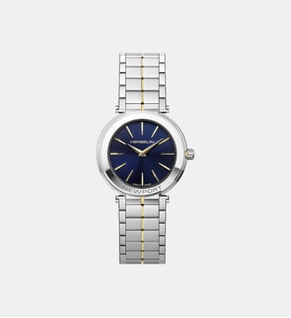 Montre Newport slim Bleu foncé 16922BT15 - Herbelin - Argenté