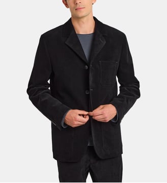 veste en velours côtelé - Agnès b. - Noir