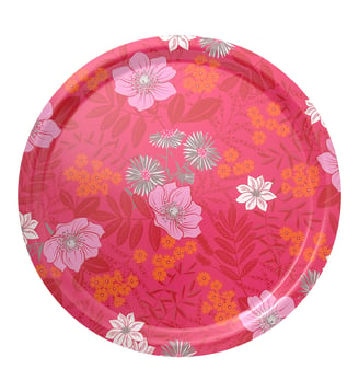 Plateau Cottage 100% Bois - Le Jacquard Francais - Rose fleury