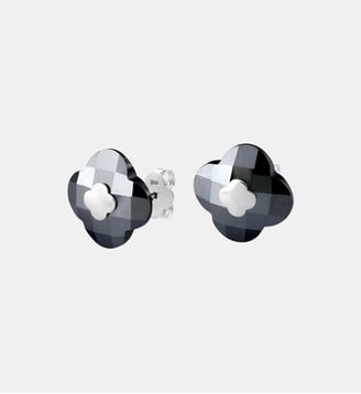 Puces, hematite, or blanc - Morganne Bello - Or blanc