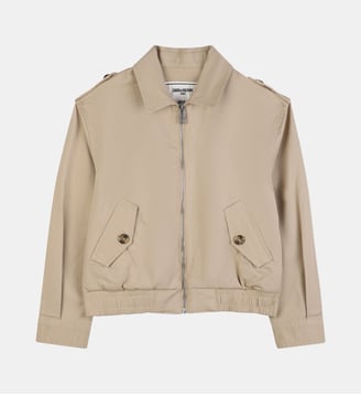 Blouson zippé - Zadig&Voltaire Kids - Beige foncé