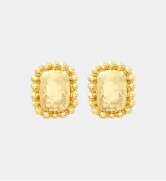 Boucles d'oreilles clips pendantes   - Gilda - Satellite - Doré