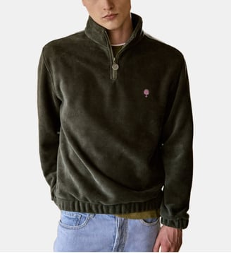 Sweat coton AMBOISE - Faguo - Vert olive