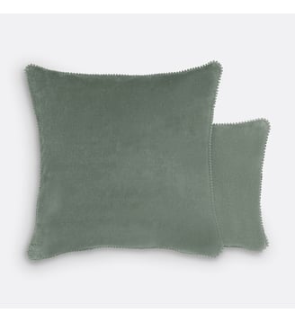 Housse de coussin velours - La Redoute Interieurs - Vert de gris