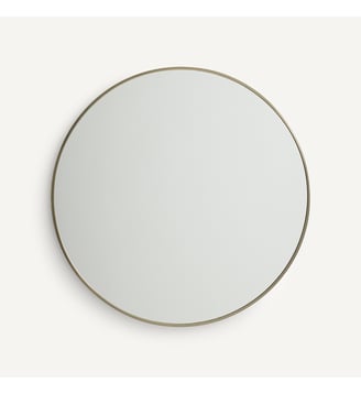 Miroir métal acier laiton vieilli Ø80 cm AM.PM