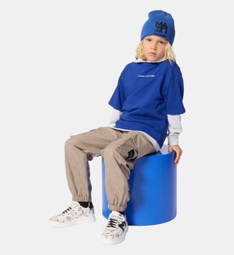 Tee-shirt manches courtes - Marc Jacobs Kids - Bleu marine