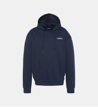 Sweatshirt imprimé USA à capuche - Schott - Marine