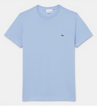 TEE-SHIRTS COL ROND HOMME ADULTE MAILLE:Generic - Lacoste - Bleu clair