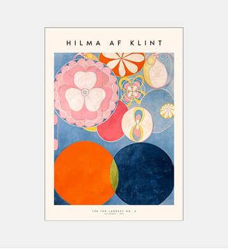 Poster   The Ten Largest No. 02 - Hilma af Klint - Poster & Frame - Multicolore