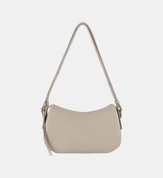 Petit sac besace Dune en cuir - Lancaster - Galet
